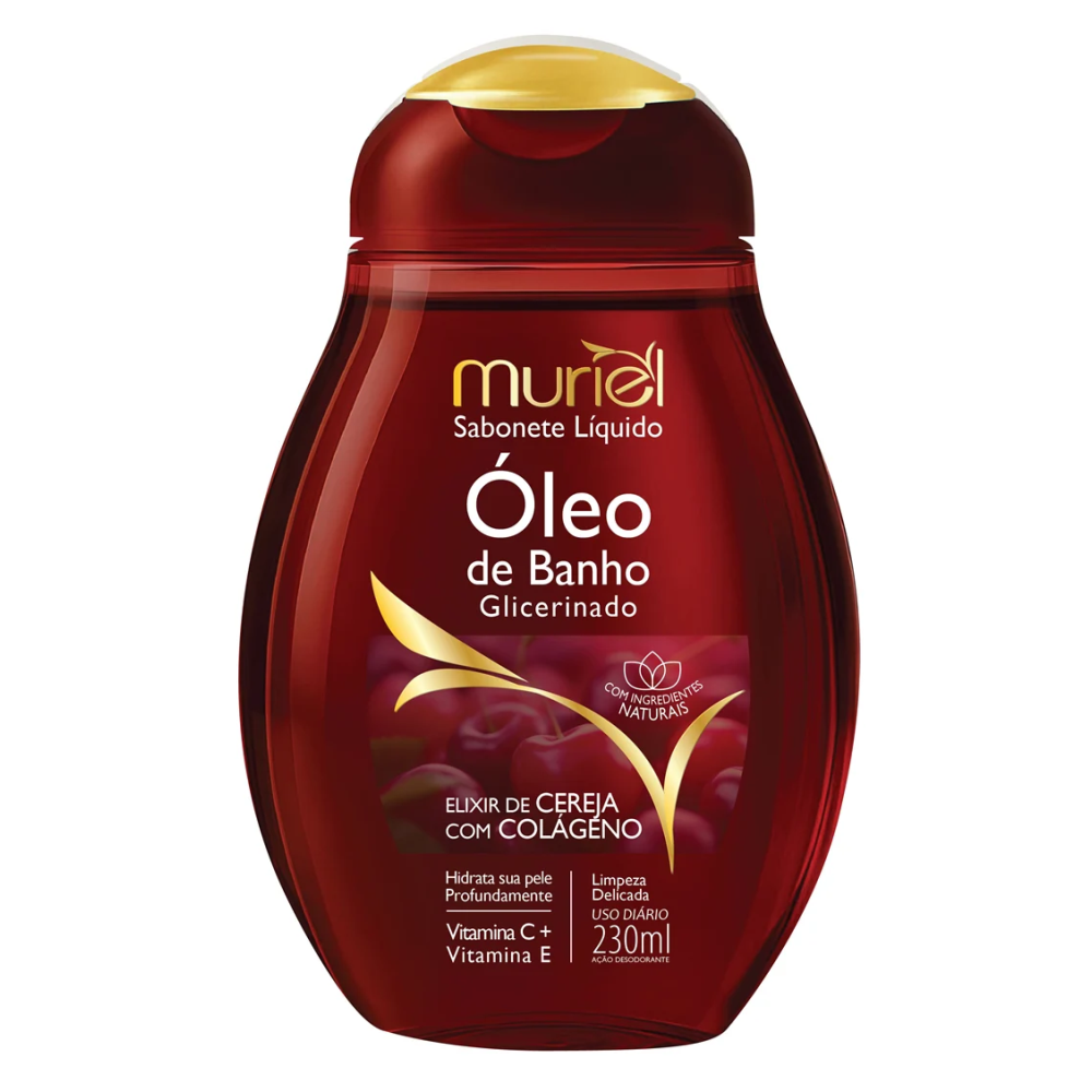 Óleo De Banho Muriel Cereja Com Colágeno 230ml