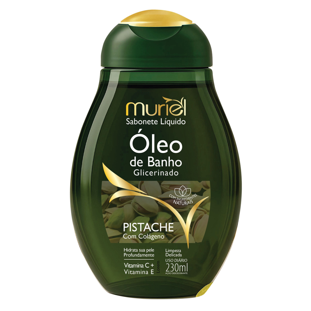 Óleo De Banho Muriel Pistache Com Colágeno 230ml
