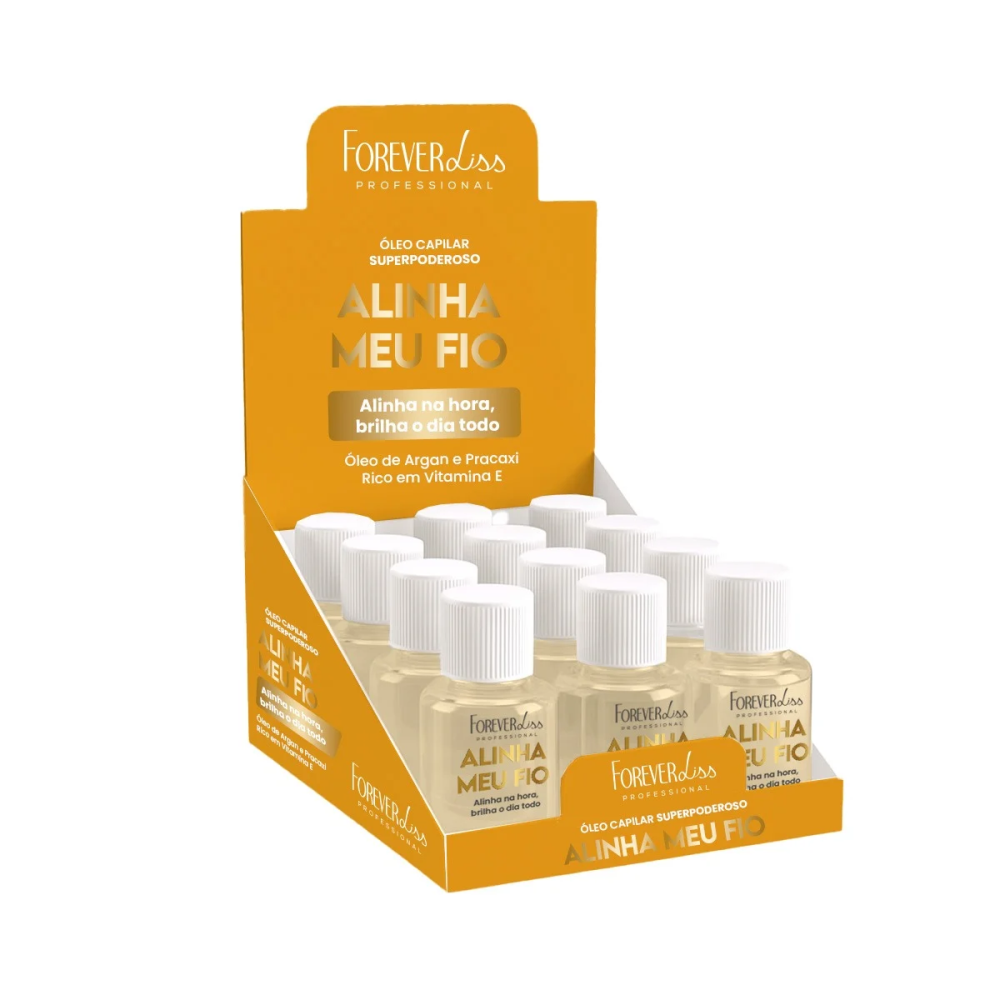 Display Óleo Capilar Forever Liss Alinha Meu Fio 7ml (12 Unidades)
