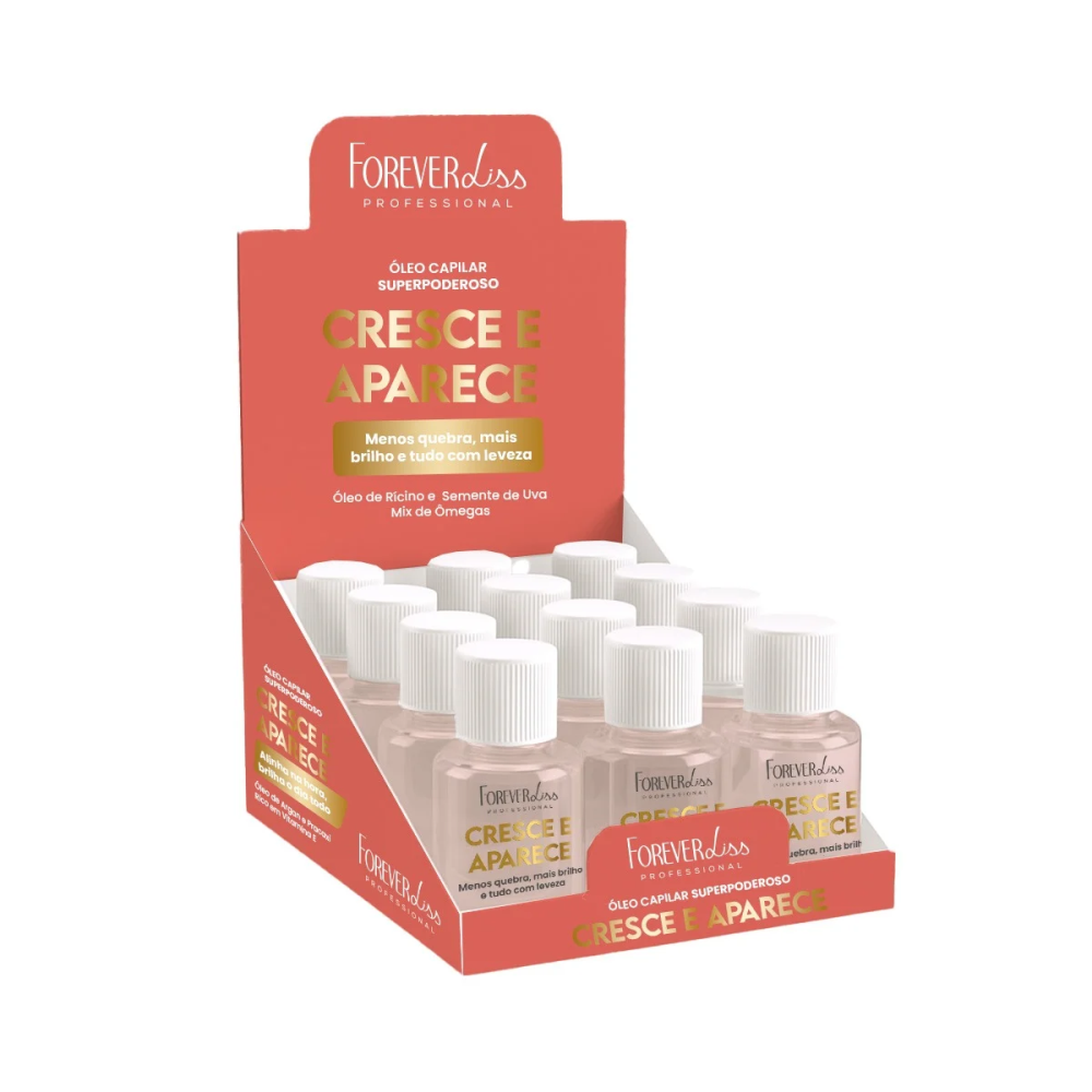 Display Óleo Capilar Forever Liss Cresce E Aparece 7ml (12 Unidades)