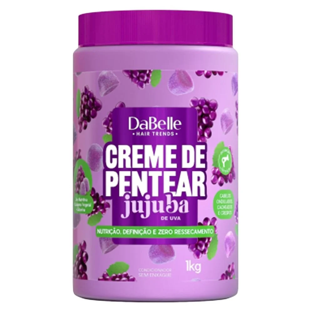Creme Para Pentear Dabelle Jujuba De Uva 1Kg