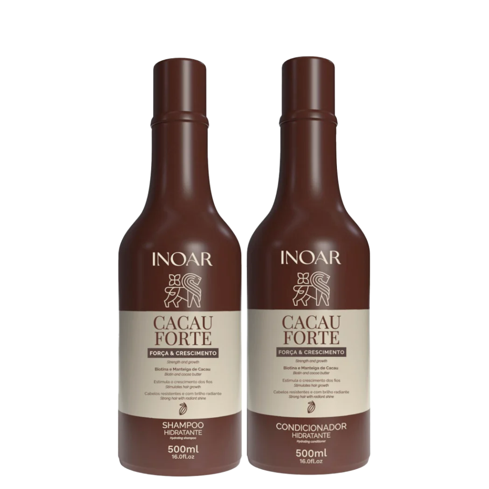 Kit Shampoo + Condicionador Inoar Cacau Forte 500ml