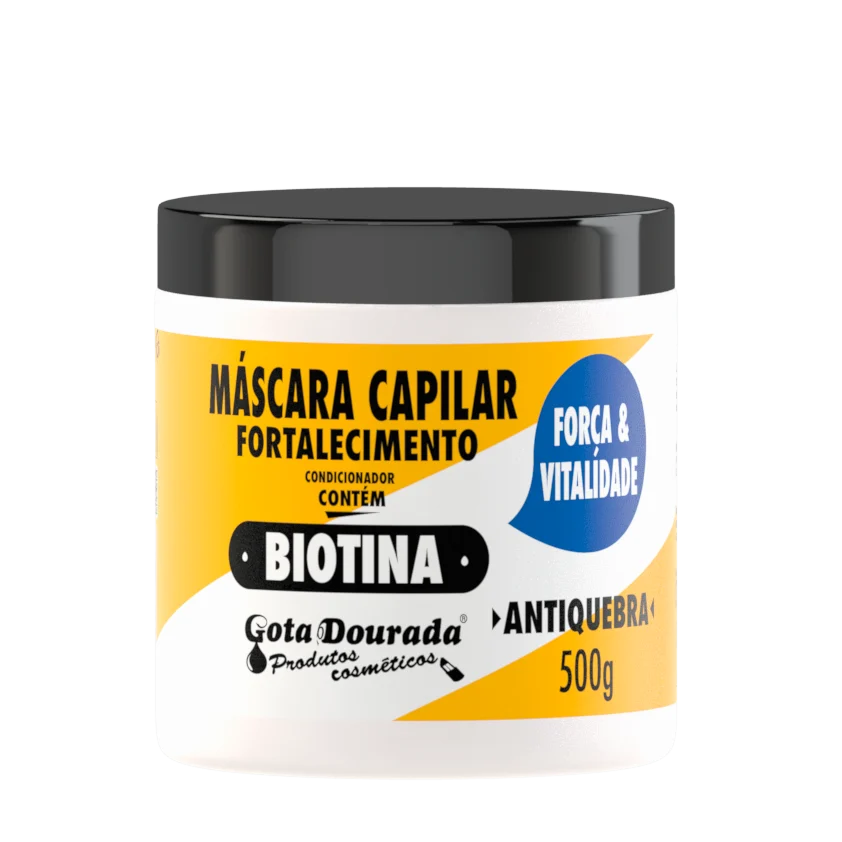 Máscara Capilar Gota Dourada Fortalecimento Biotina 500G
