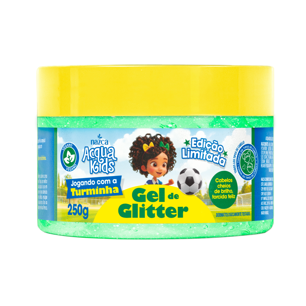 Gel De Glitter Acqua Kids Jogando Com A Turminha 250G