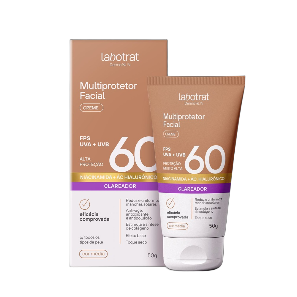 Multiprotetor Facial Labotrat Bege Medio FPS60 50g