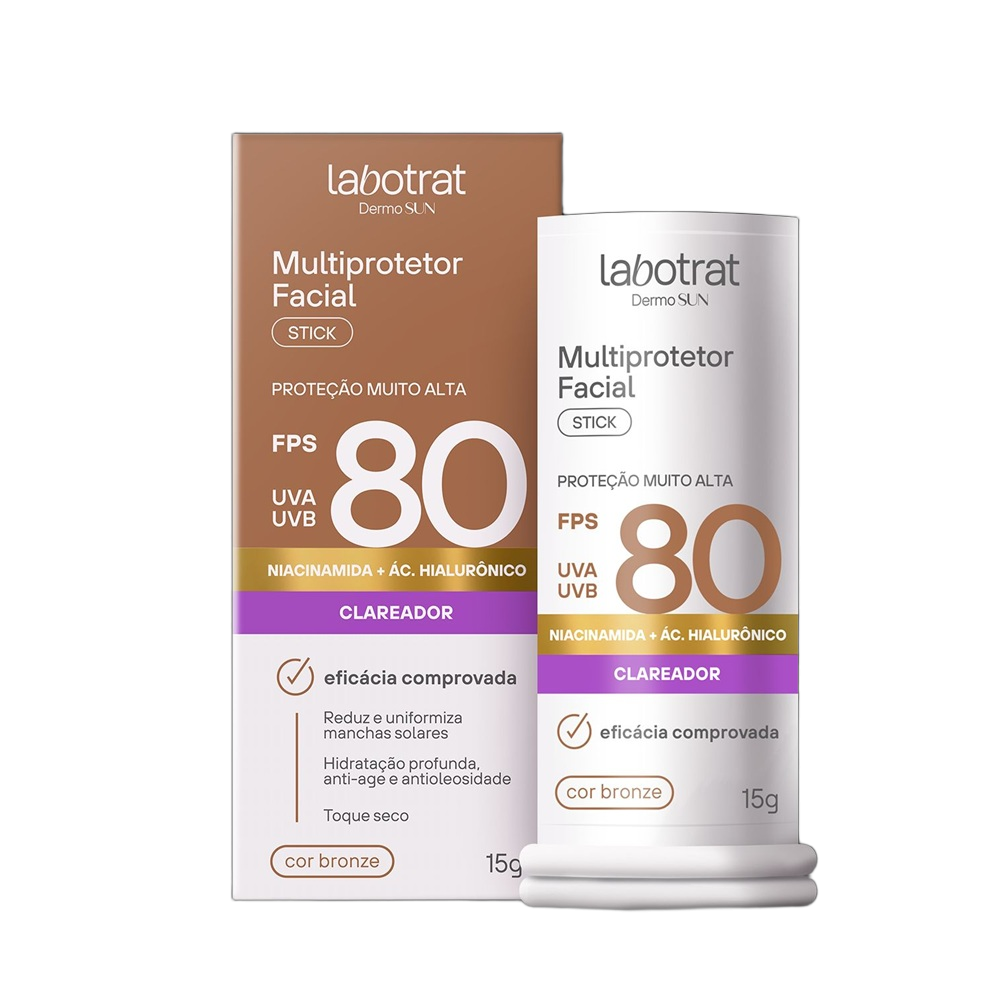 Multiprotetor Facial Labotrat Dermo Sun Bronze FPS80 15g