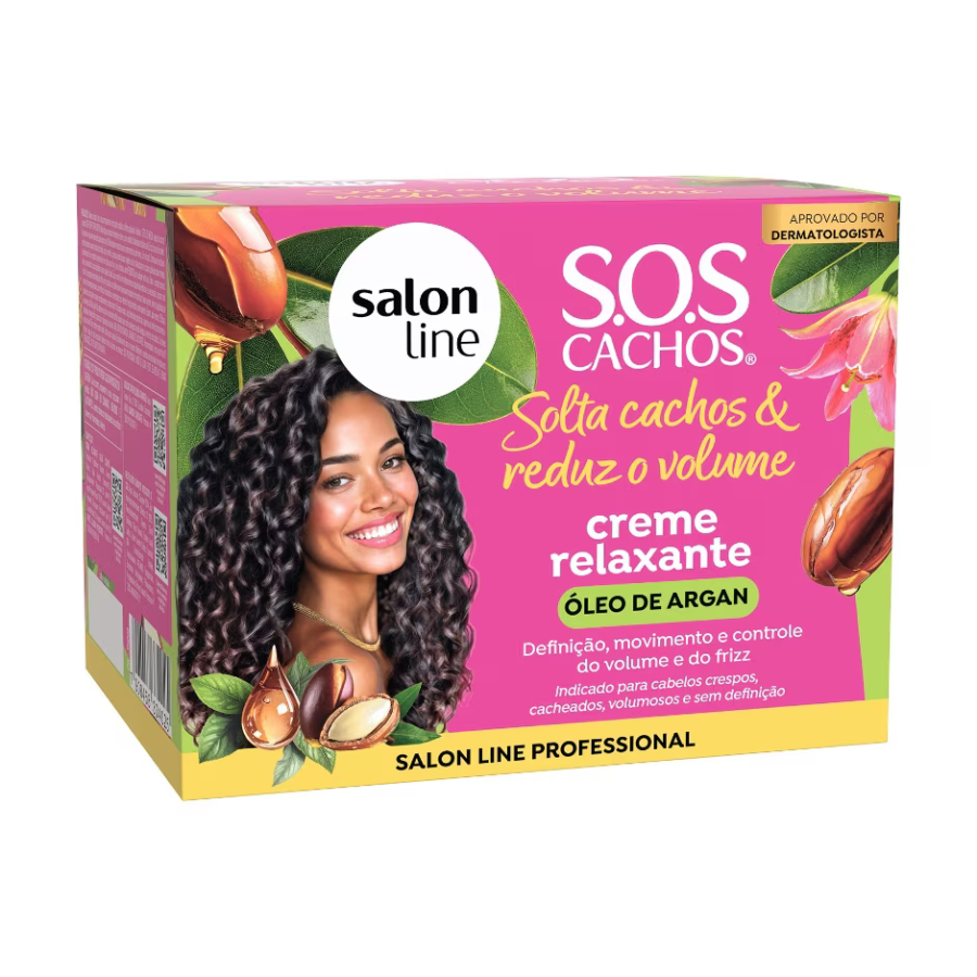 Creme Relaxante S.O.S Cachos Óleo De Argan 200G