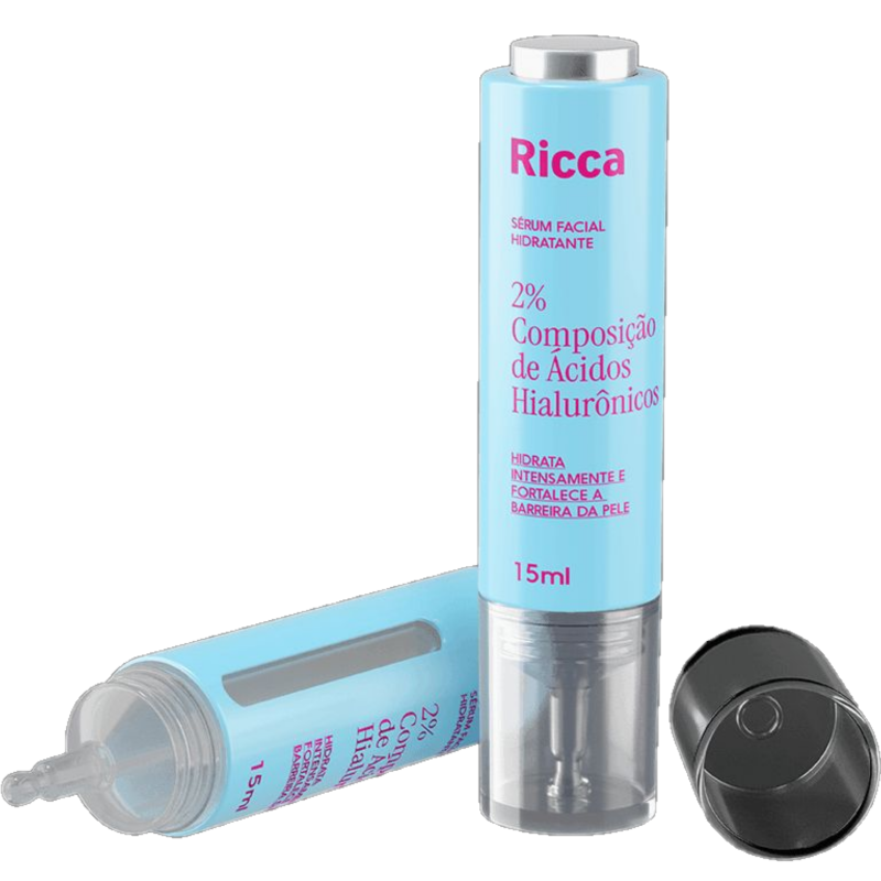 Sérum Facial Ricca Belliz 15ml Hidratante 2% Ácido Hialurônico Ref. 3839