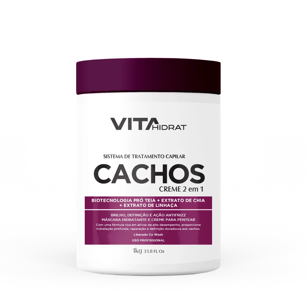 Máscara VitaHidrat 2 em 1 Cachos 1kg