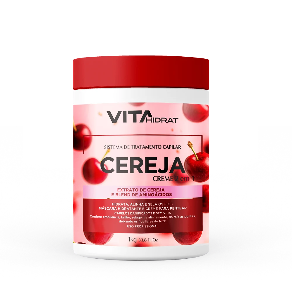 Máscara VitaHidrat 2 em 1 Cereja 1kg