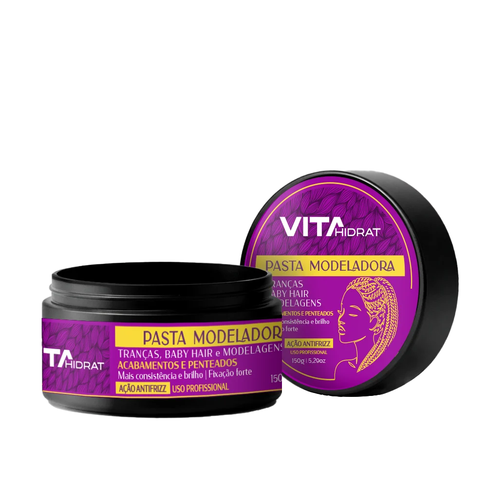 Pasta Modeladora Vitahidrat Fixação Forte Para Tranças 150G