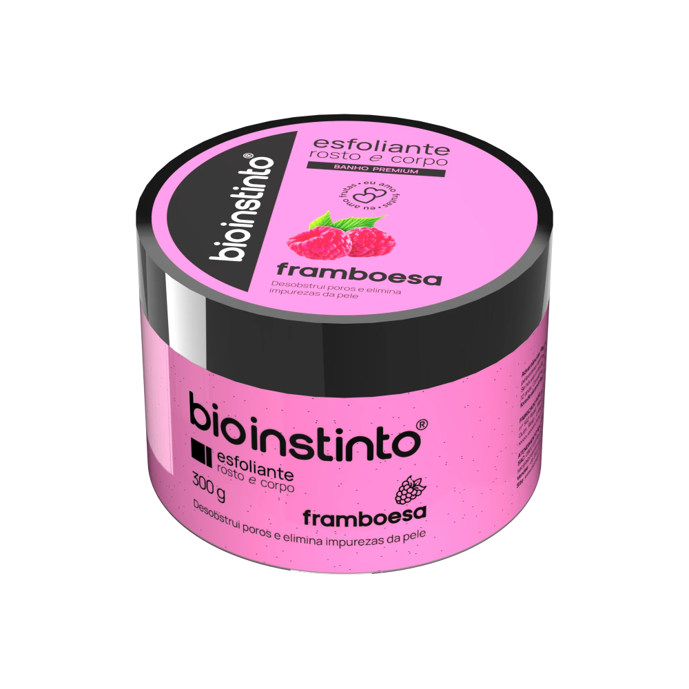 Esfoliante Rosto E Corpo Bio Instinto Framboesa 300g