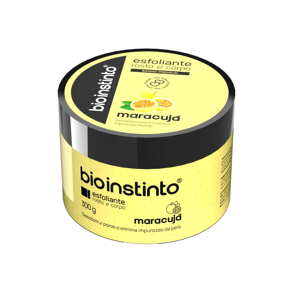 Esfoliante Rosto E Corpo Bio Instinto Maracujá 300g