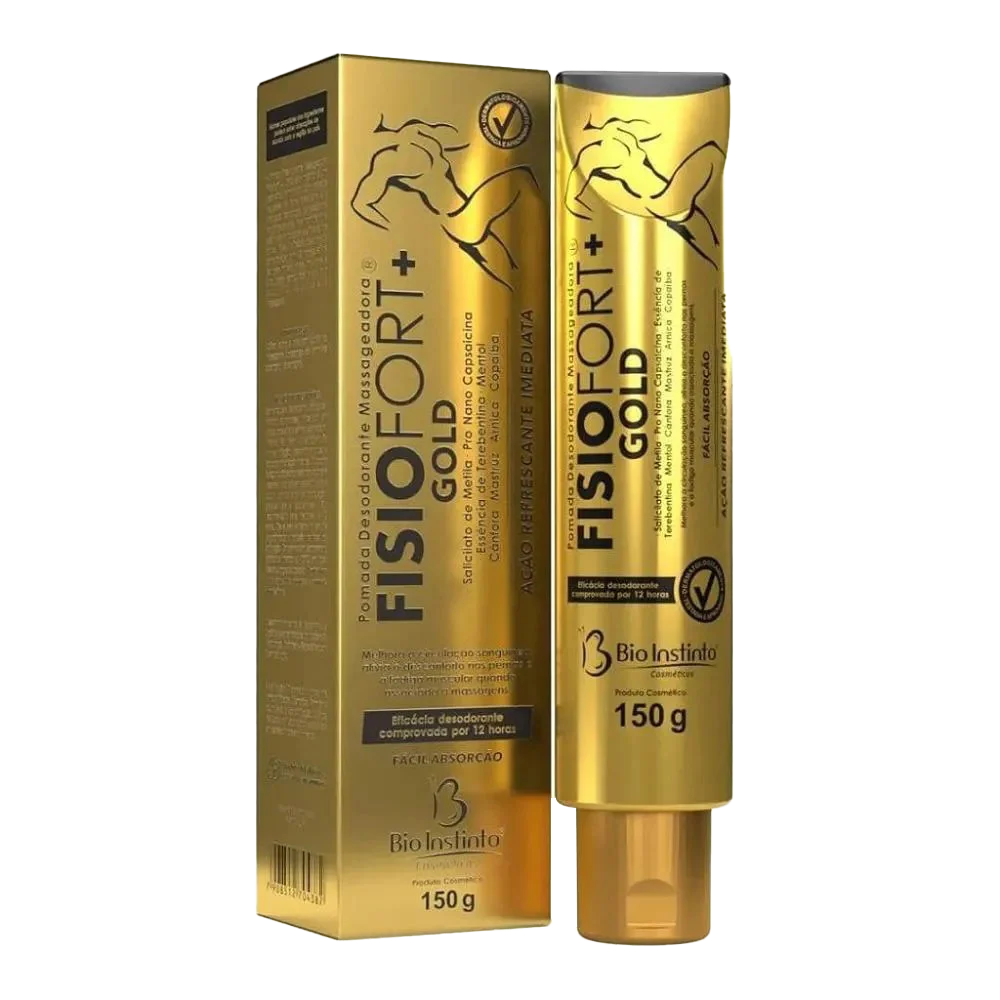 Pomada Massageadora Bio Instinto Fisiofort + Gold 150g