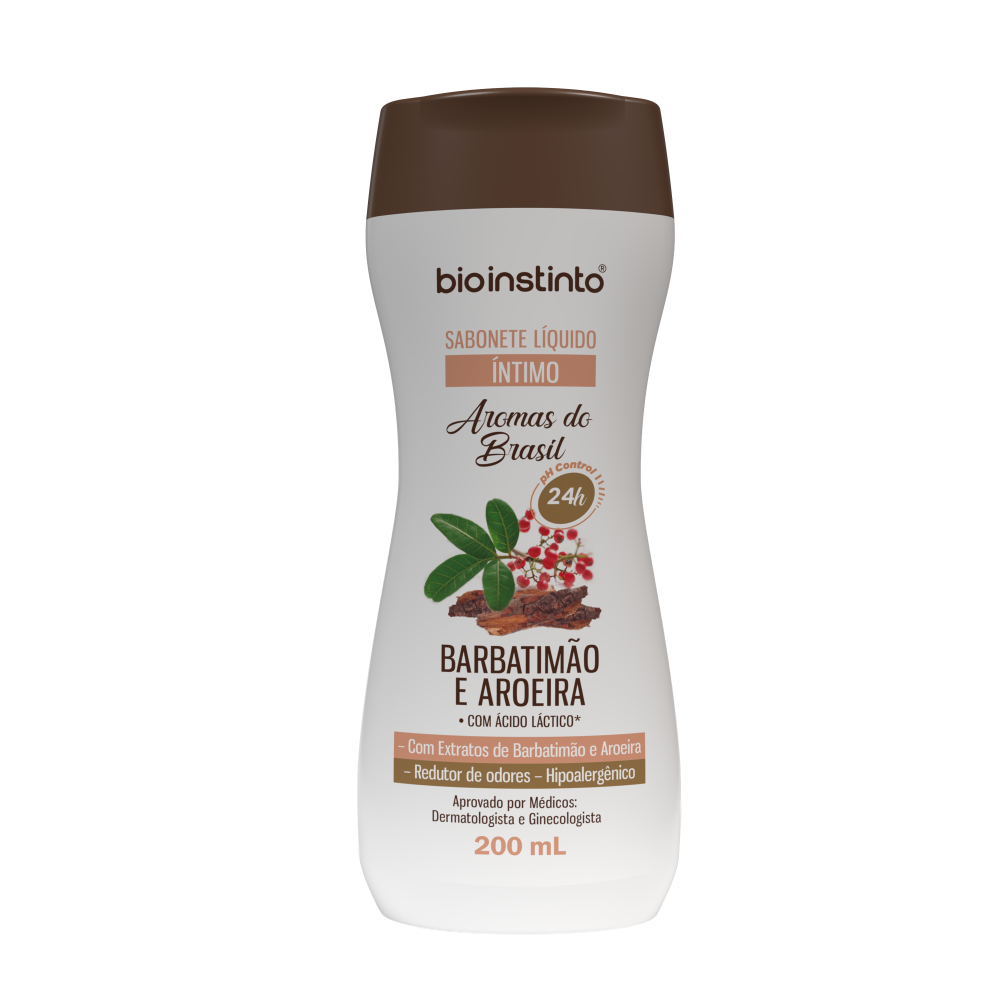 Sabonete Íntimo Bio Instinto Aromas Do Brasil Barbatimão E Aroeira 200ml