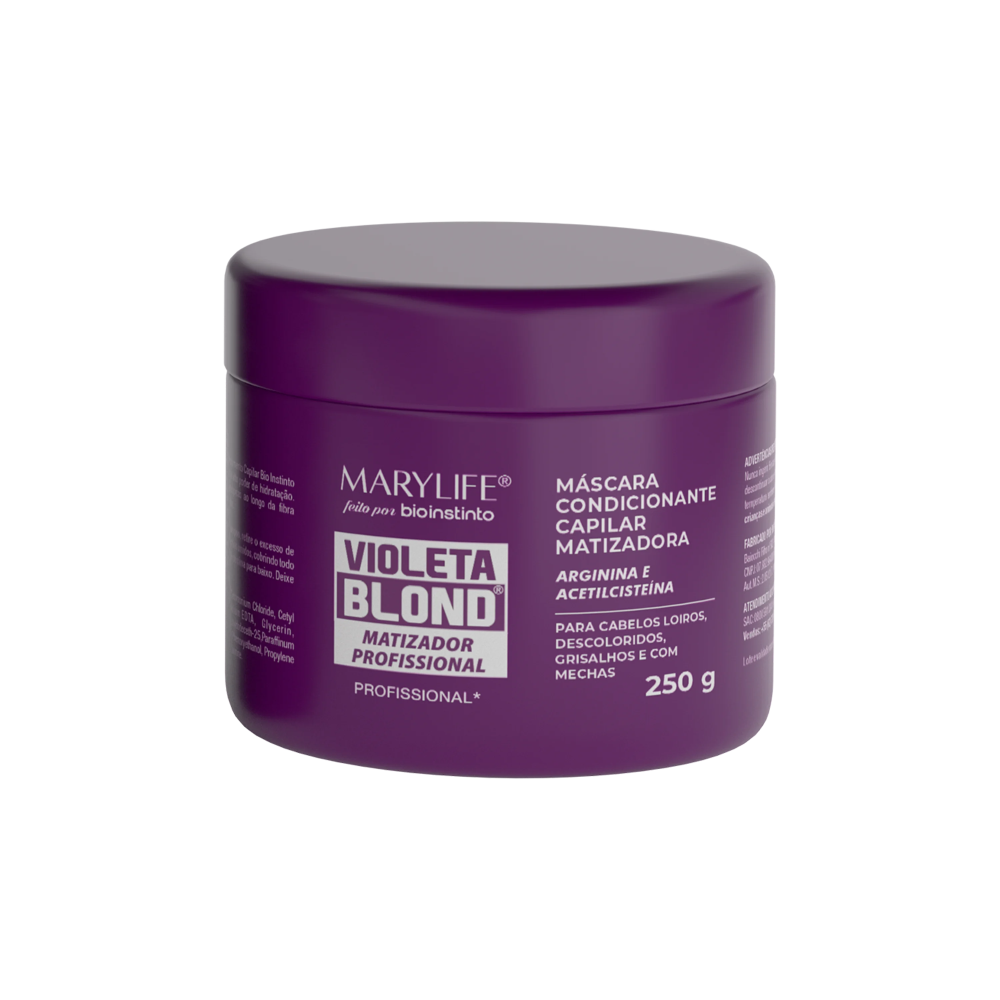 Máscara Bio Instinto Mary Life Violeta Blond Matizador 250g