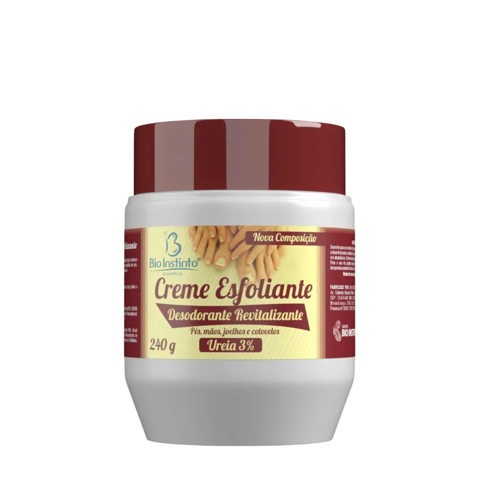 Creme Esfoliante Para Pés E Mãos Bio Instinto 240g