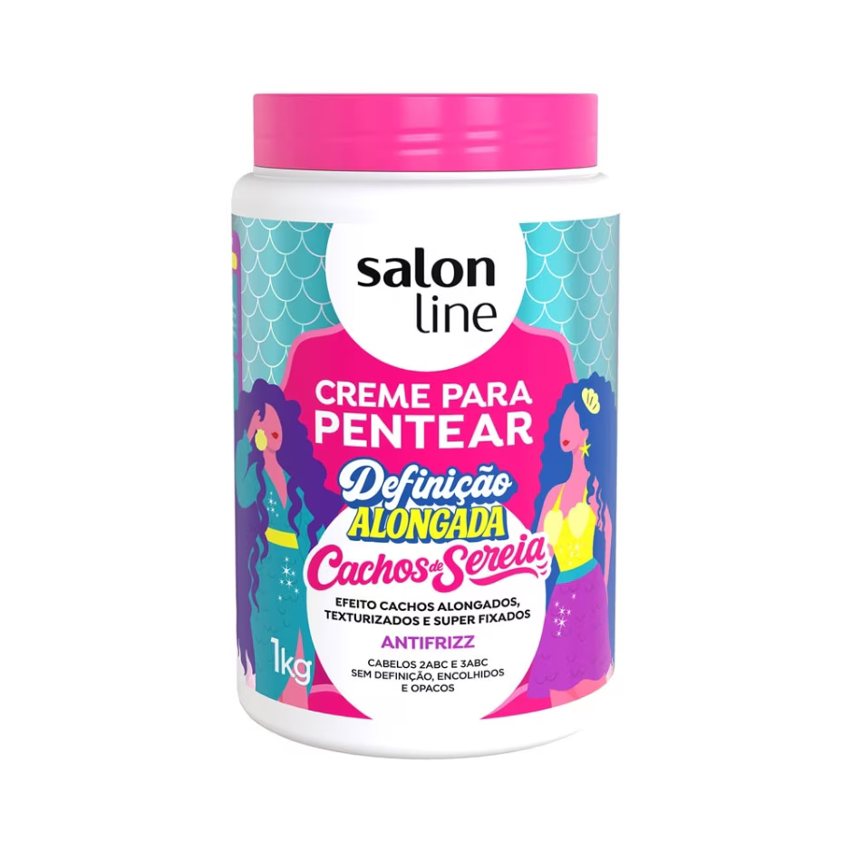 Creme Para Pentear Salon Line Cachos De Sereia 1Kg