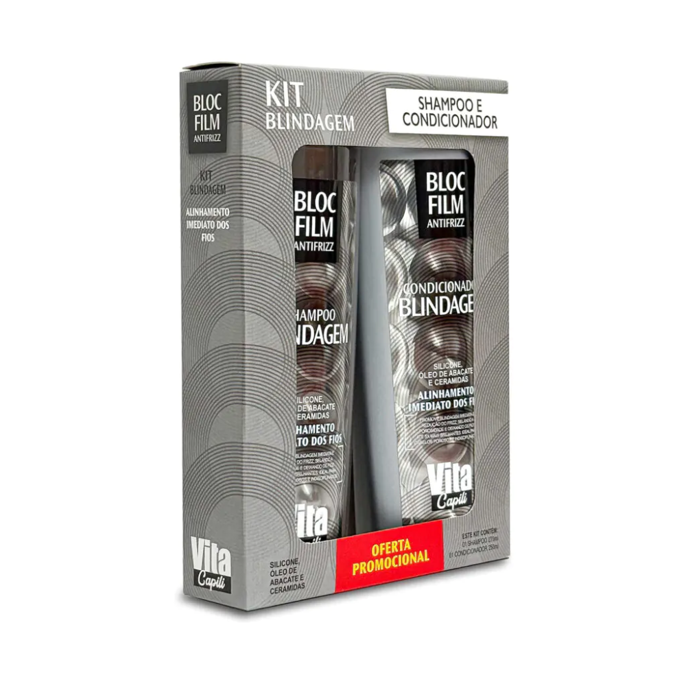 Kit Shampoo 270ml + Condicionador 250ml Muriel Blindagem
