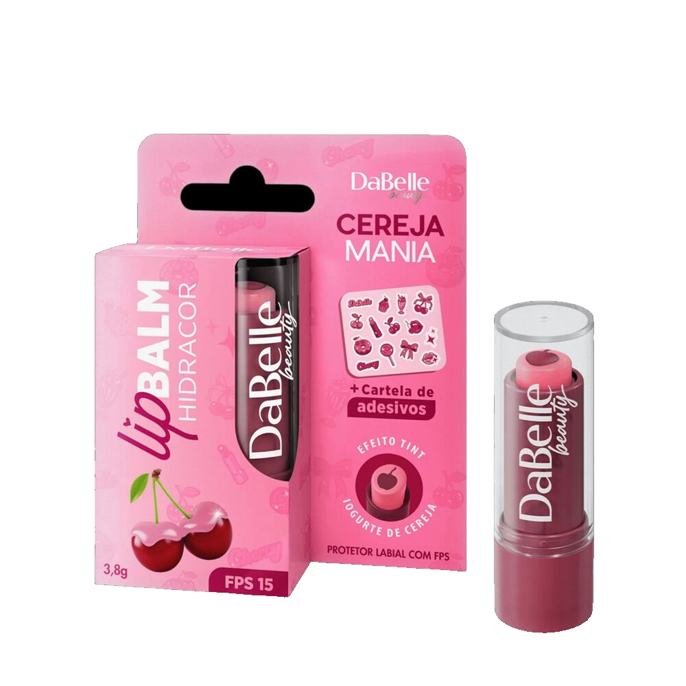 Lip Balm Dabelle Beauty Iogurte De Cereja Fps15 3,8G