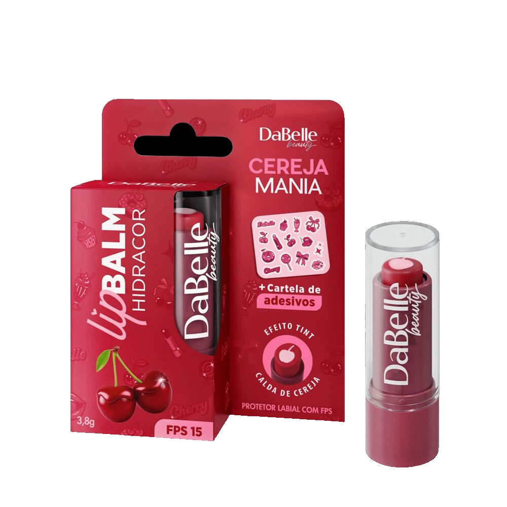 Lip Balm Dabelle Beauty Calda De Cereja Fps15 3,8G