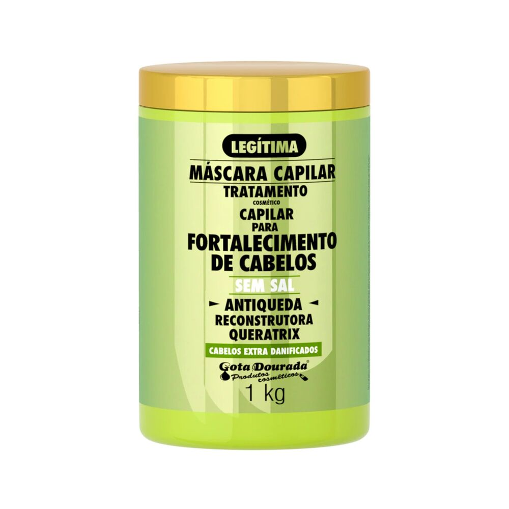 Máscara Gota Dourada Fortalecimento Antiqueda 1kg