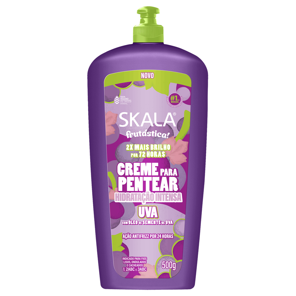 Creme Para Pentear Skala Frutástica Uva 500G