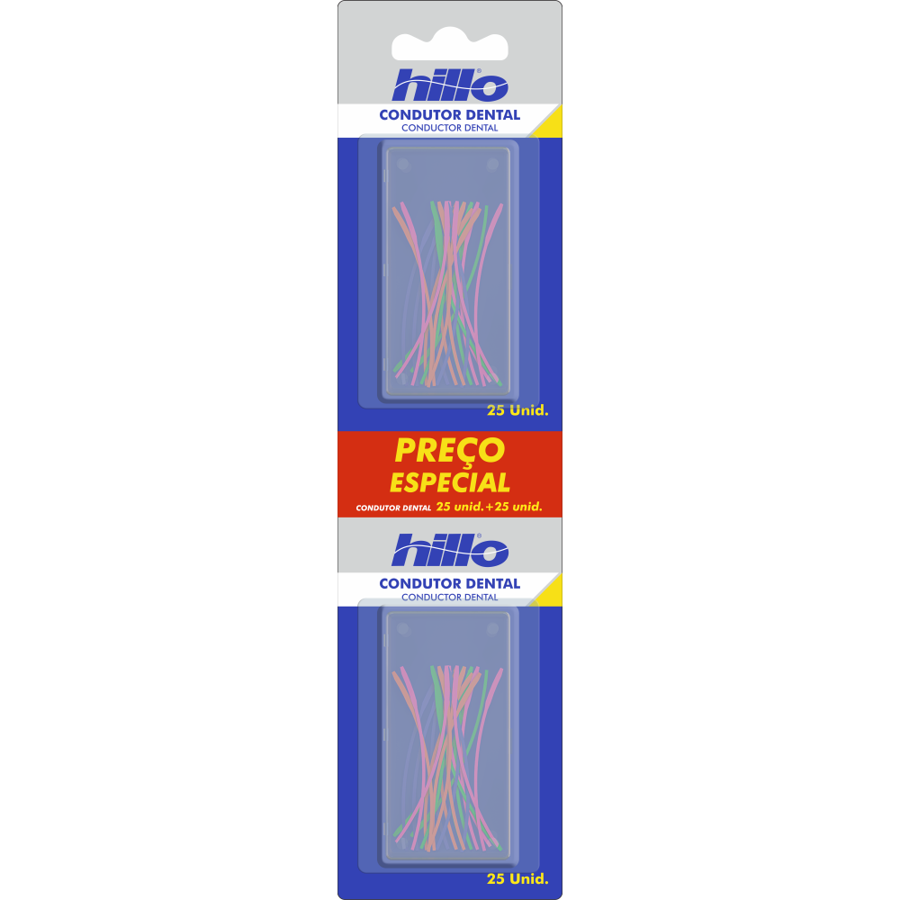 Pack Promocional Passa Fio Dental Hillo 25 + 25 Unidades