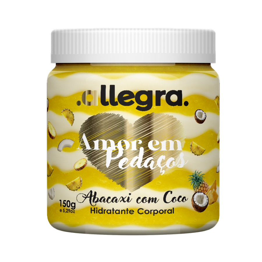 Creme Hidratante Corporal Allegra Sorbert Amor em Pedaços 150g