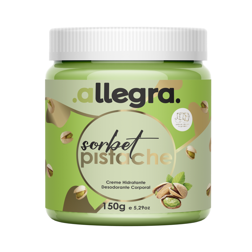 Creme Hidratante Corporal Allegra Sorbert Pistache 150g