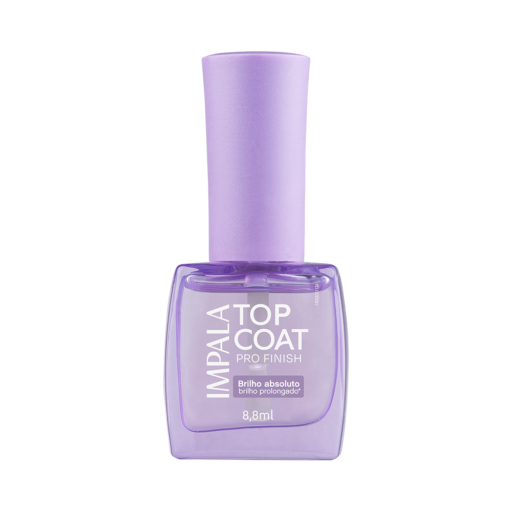 Esmalte Impala Top Coat Pro Finish Brilho Absoluto Com 6 Unidades Ref. 1049