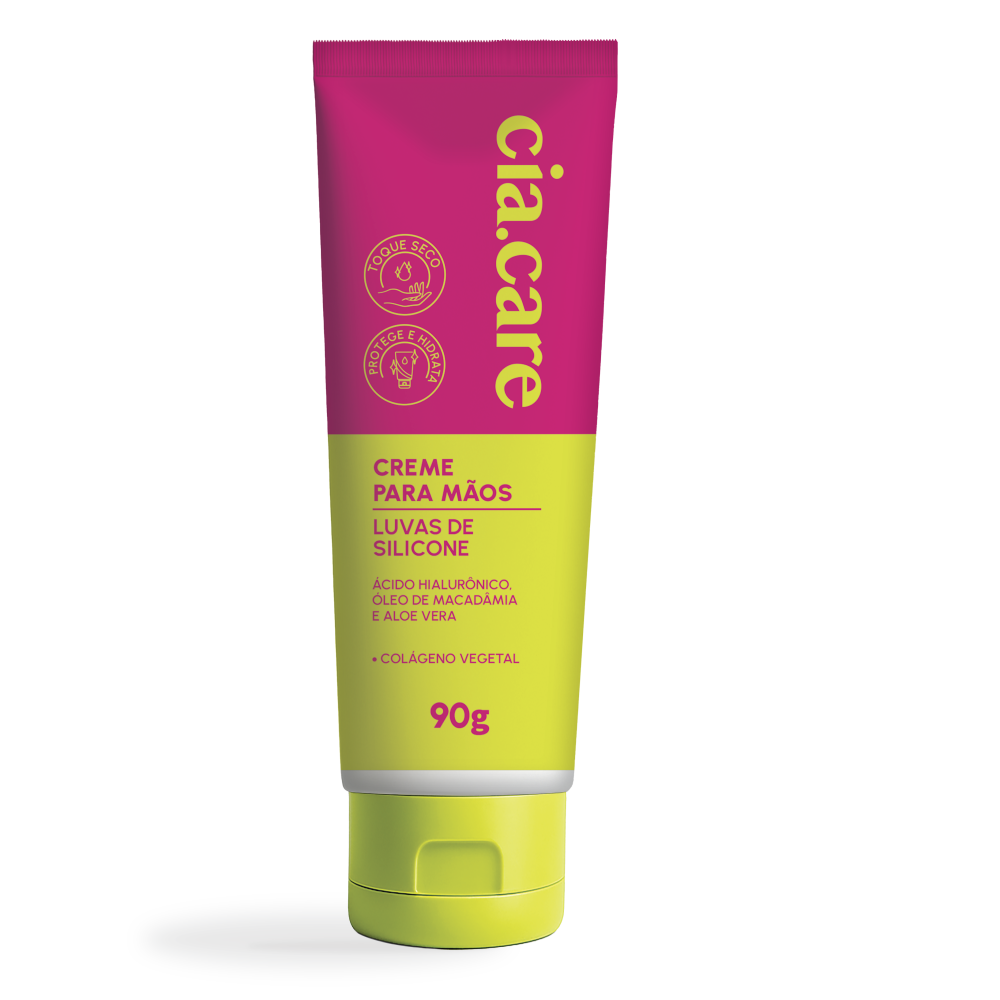 Creme Hidratante Para Mãos Cia Da Natureza Luva de Silicone 90g