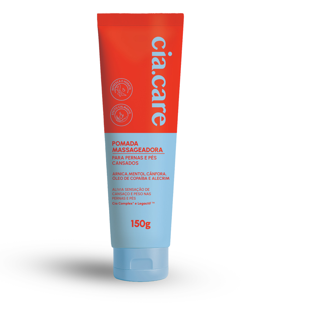 Pomada Massageadora Cia Da Natureza Para Pernas e Pés 150g