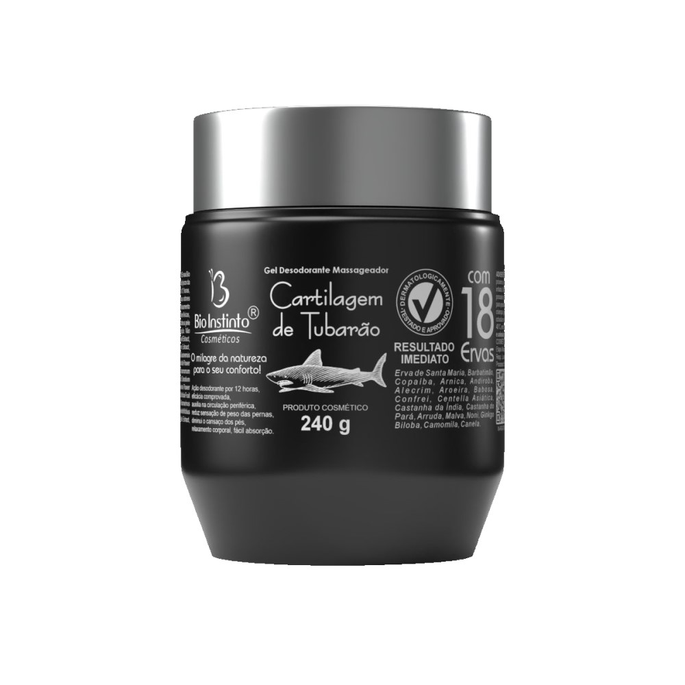 Gel Bio Instinto Massageador Cartilagem de Tubarão 240g