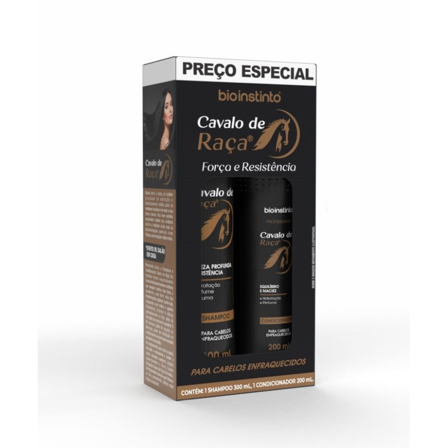 Kit Bio Instinto Shampoo e Condicionador Cavalo de Raça 02 Uni