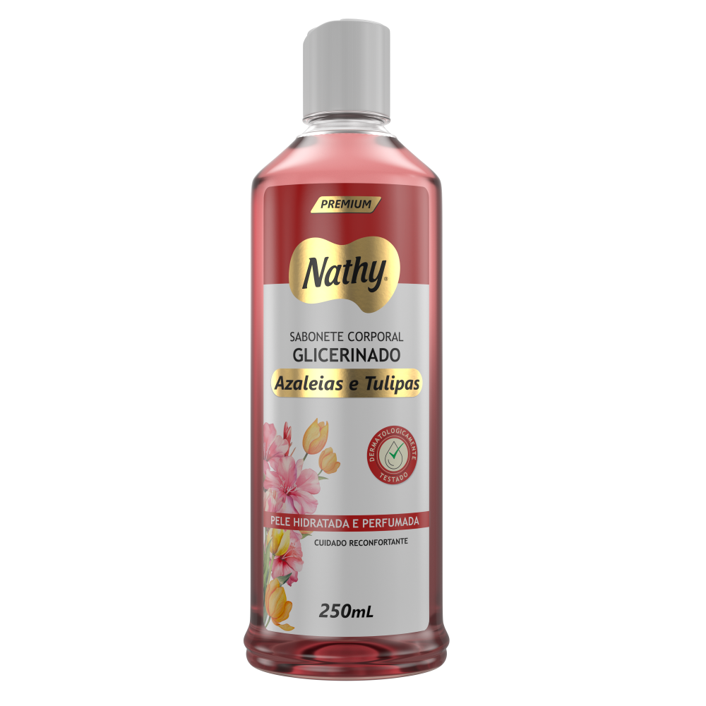 Sabonete Líquido Nathy 250ml Azaleias e Tulipas