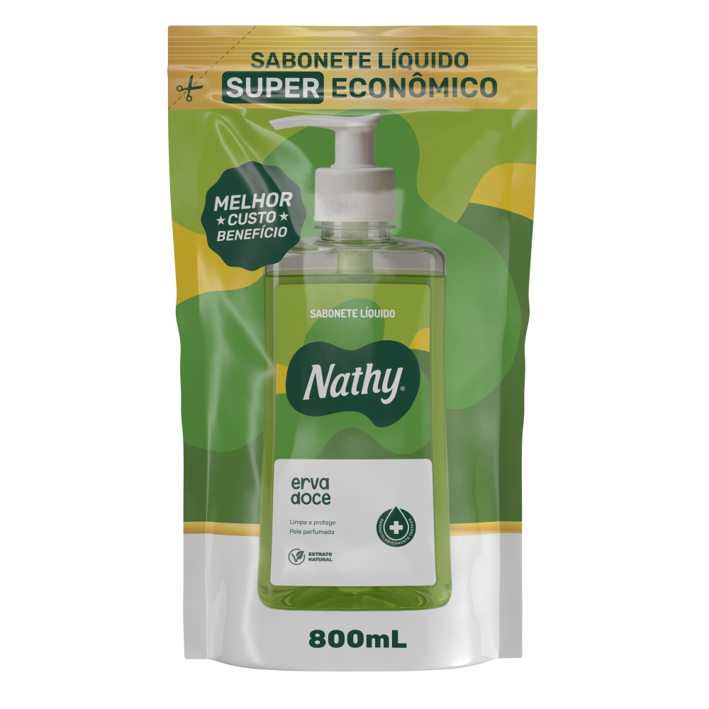 Sabonete Líquido Nathy 800ml Erva Doce