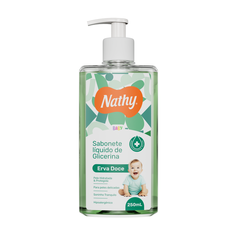 Sabonete Líquido Nathy 250ml Erva Doce Glicerinado