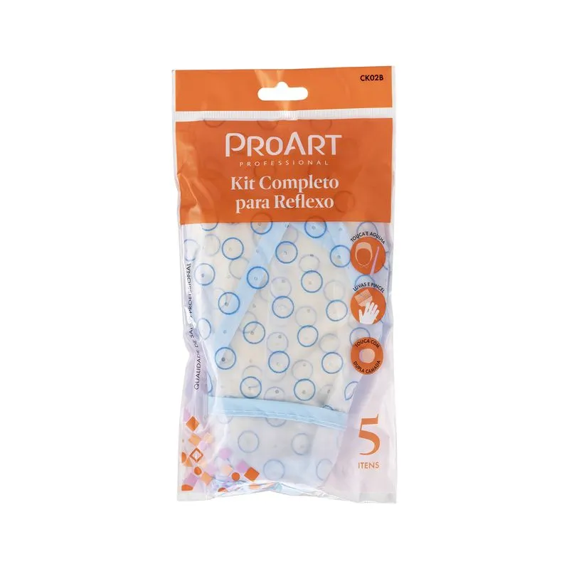 Kit Proart Para Reflexo Touca + Par de Luvas + Agulha + Pincel Ref. CK02B