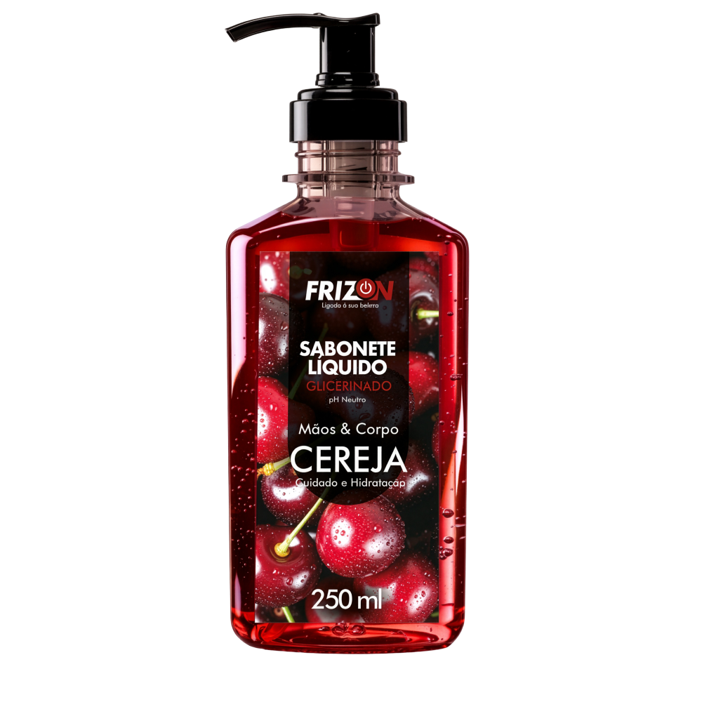 Sabonete Líquido Frizon Glicerinado Cereja 250ml