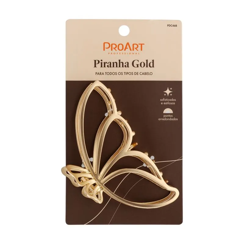 Presilha Proart Gold Grande Borboleta Ref. PDC46BB