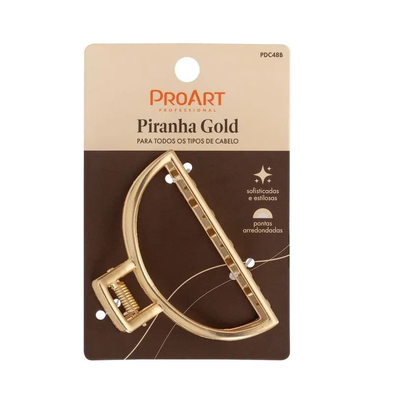 Presilha Proart Gold Meia Lua Ref. PDC48BB