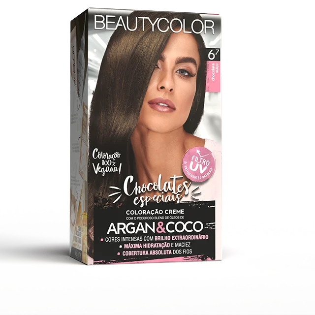 Coloração Beauty Color 6.7 Chocolate Suiço