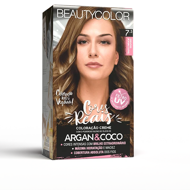 Coloração Beauty Color 7.3 Louro Natural Dourado