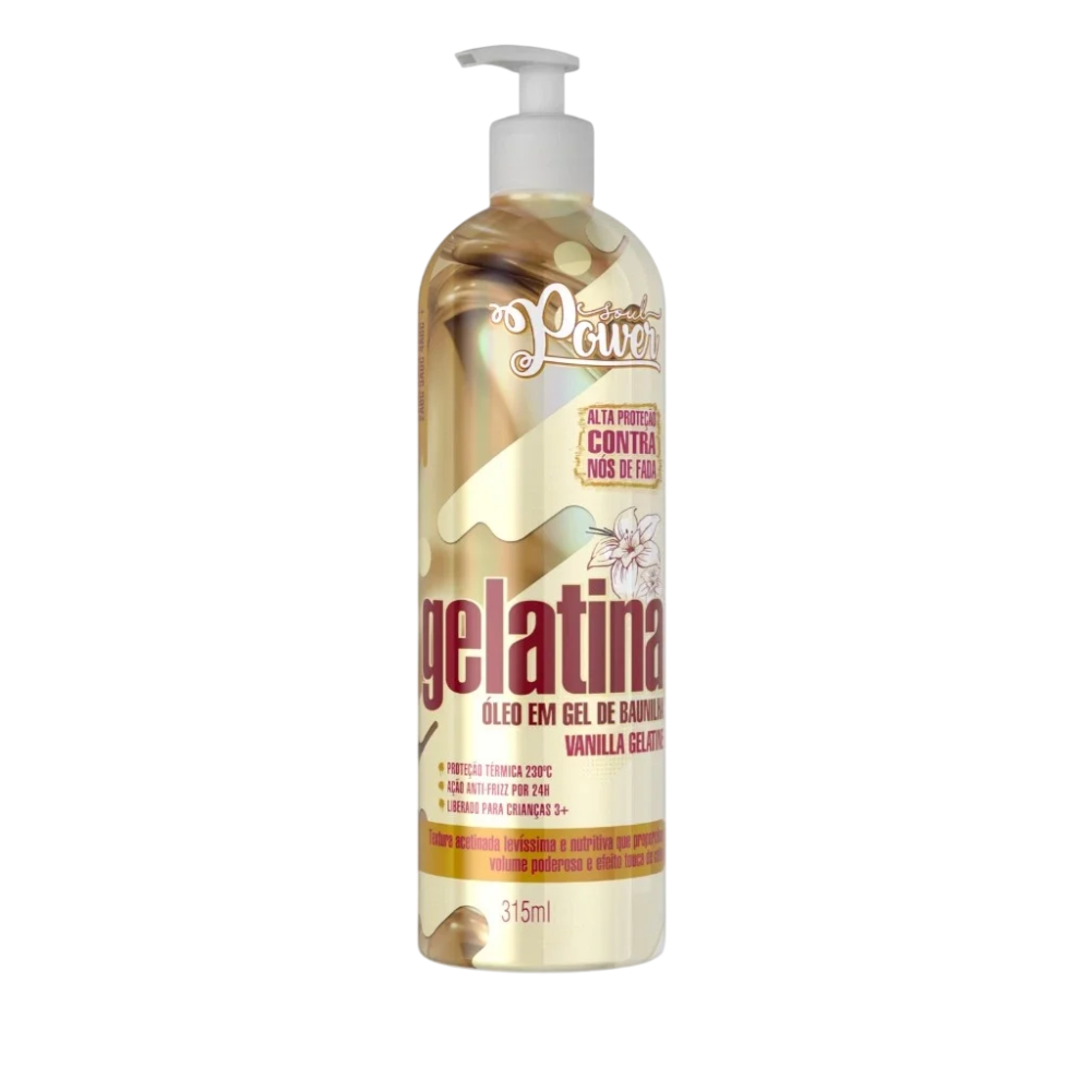 Gelatina Beauty Color Soul Power Vanilla Óleo em Gel 315ml