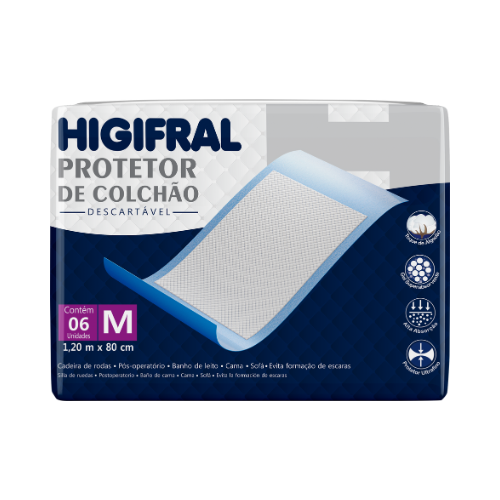 Protetor De Colchao Desc Higifral Med 08X06Un