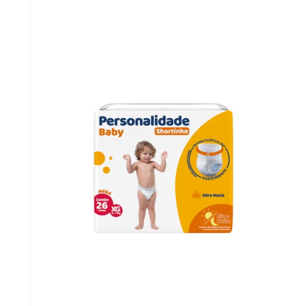 Fralda Personalidade Mega Shortinho XG Com 26 UN