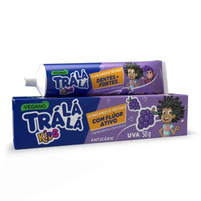 Creme Dental Kids Tra Lá Lá 50g Uva