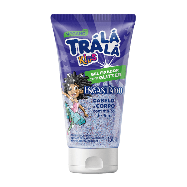 Gel Fixador Kids Tra Lá Lá 150g Encantado Glitter