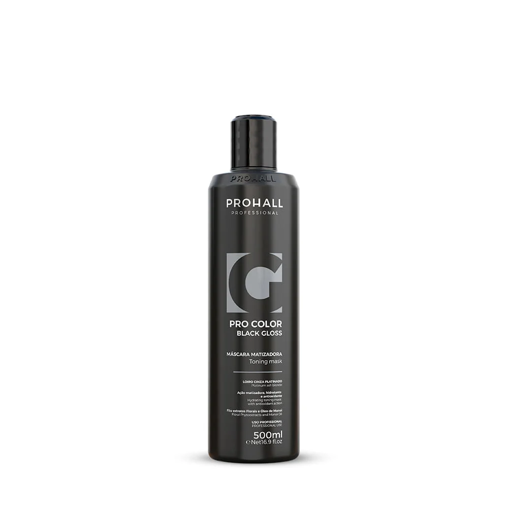 Máscara Matizadora Prohall Pro Color Black Gloss 500ml